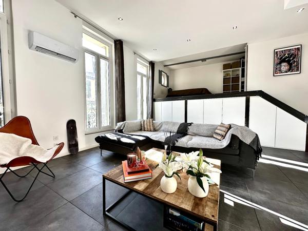 Marseille 6ᵉ – Vauban/Breteuil : superbe loft de 64 m², lumineux avec charme et caractère.