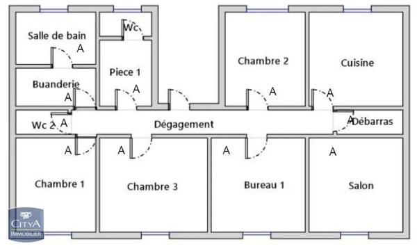 Location appartement 5 pièces de 129.02m²