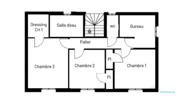 Beaurepaire - Maison T6 - 177m2 - Terrain 2219m2 (Zone U)