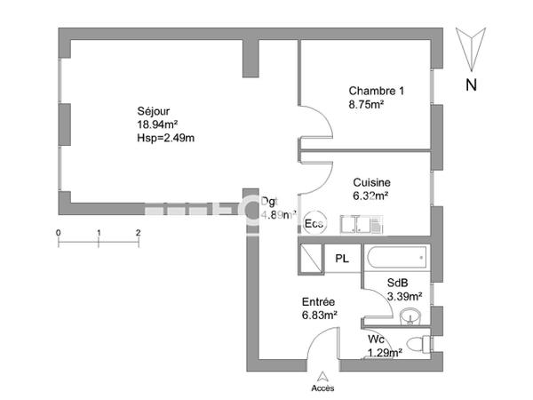 Location Appartement 2 pièces 50.41 m² - 2 IMPASSE DES BONNES GENS Strasbourg 67000