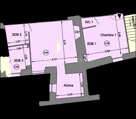 Appartement de 59,83 m²