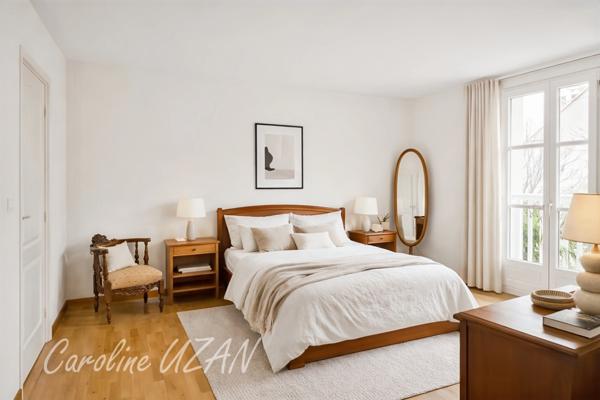 92 Rueil-Malmaison, quartier Buzenval- Maison contemporaine de 165m2 dont 4 chambres, garage, jardin au cœur d'un Domaine Privilégié