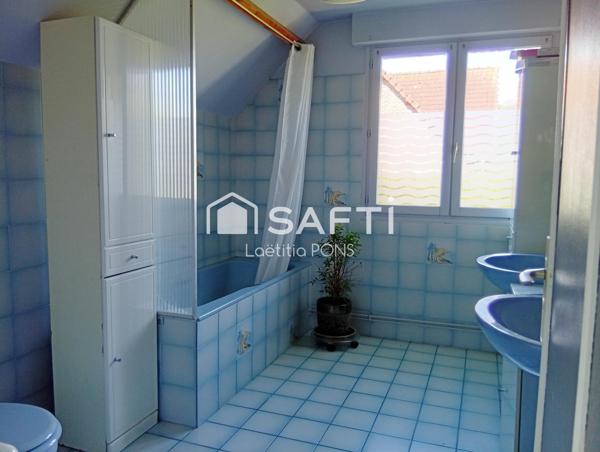 Maison 106m2, 3 chambres grande pièce de vie lumineuses, grand jardin