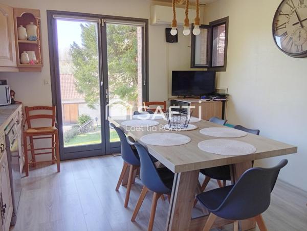 Maison 106m2, 3 chambres grande pièce de vie lumineuses, grand jardin