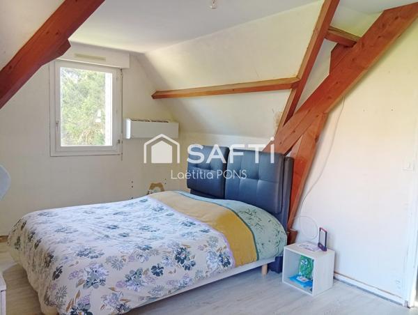 Maison 106m2, 3 chambres grande pièce de vie lumineuses, grand jardin