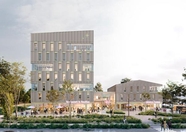 Immeuble bureaux location vente Bouguenais proche aéroport Nantes Atlantique