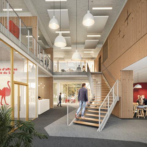 Immeuble bureaux location vente Bouguenais proche aéroport Nantes Atlantique