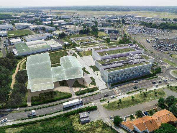 Immeuble bureaux location vente Bouguenais proche aéroport Nantes Atlantique