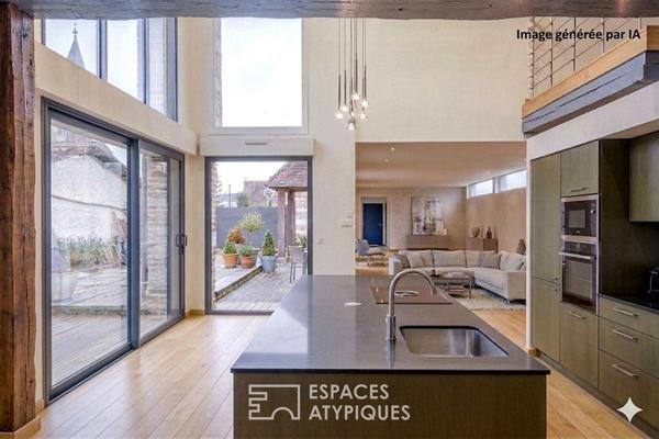 Maison d’architecte avec piscine intérieure et fort potentiel à Amiens Sud