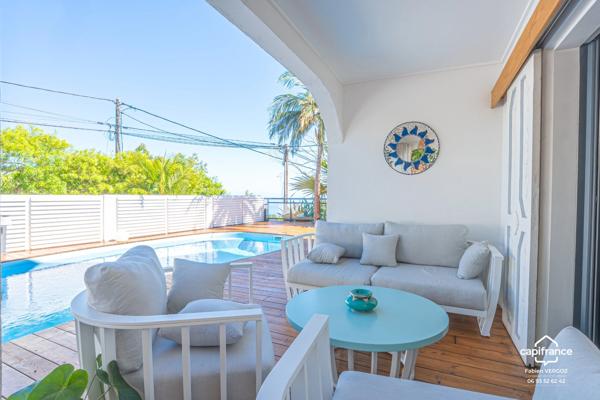 Villa F8 rénovée - Piscine chauffée et vue mer – La Possession, Ravine à Malheur