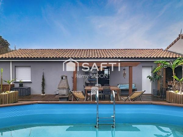 Maison Contemporaine, piscine, pas de travaux