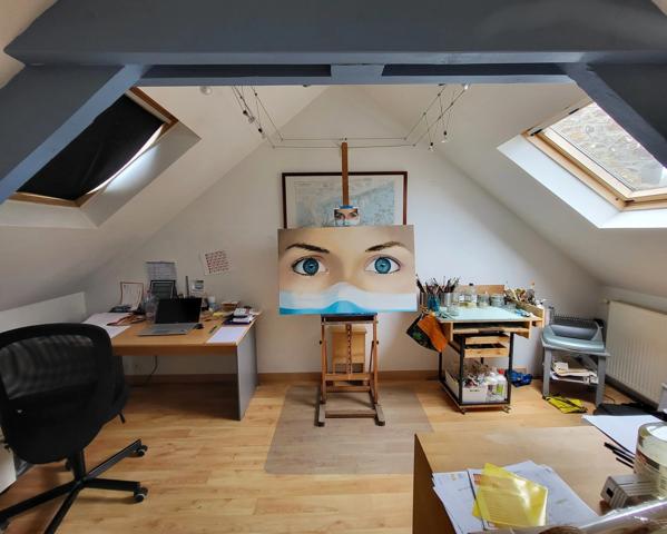 St Lunaire maison en pierre. Potentiel de 177m² sur jardin de 780m². 4 chambres et un bureau + annexe+ appentis
