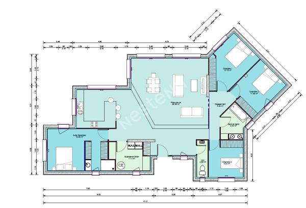 Terrain à vendre 2500m2 vue Pyrénées Nailloux 31560