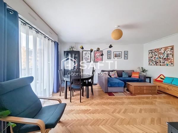 Appartement 4P avec balcon, cave et parking