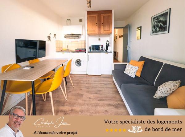 T2 avec terrasse et parking direct plage