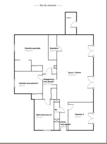 Appartement de 92 m²