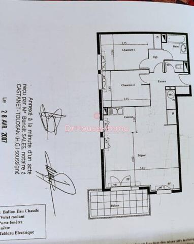 Appartement à vendre 3 pièces de 72 m²
