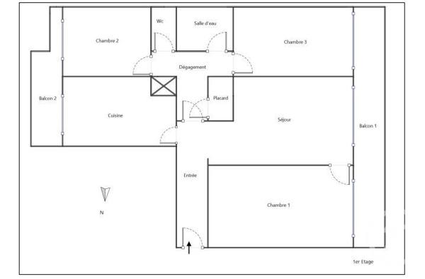 Appartement F4 à vendre  4 pièces - 77,62 m2 FONTENAY AUX ROSES - 92