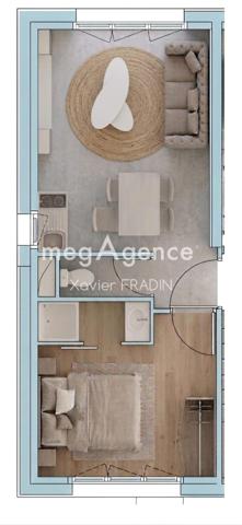 Appartement à SAINT-GILLES-CROIX-DE-VIE, 85800 - 2 pièces 31m²