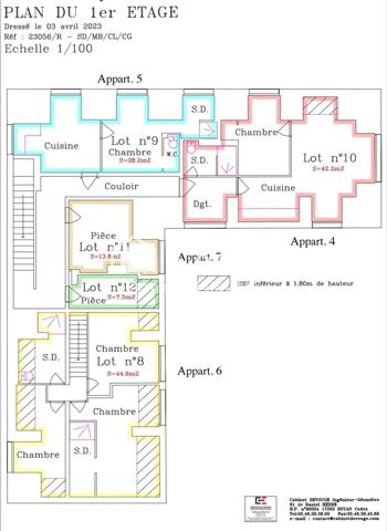 MAISON D'HABITATION DIVISEE EN 6 LOGEMENTS