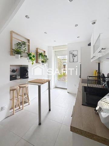 Maison de ville rénovée 113 m² avec jardin