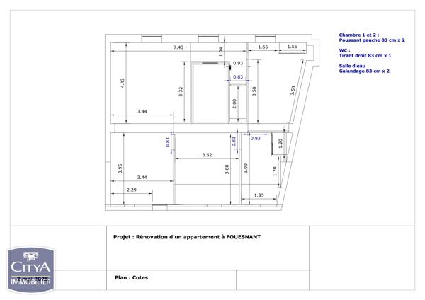Appartement à vendre 3 pièces 70.8m² Fouesnant (29170)