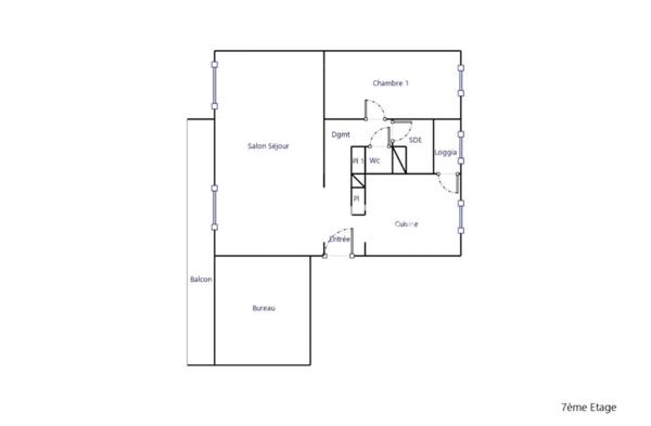 Appartement 3 pièces - 68 m² Exclusivité efficity