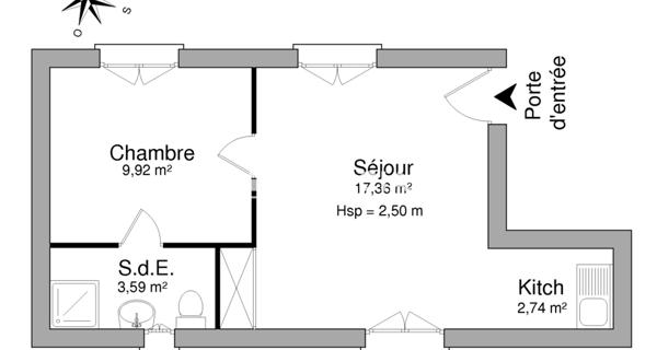 Location Appartement 2 pièces 33.61 m² - Clermont-ferrand 63100
