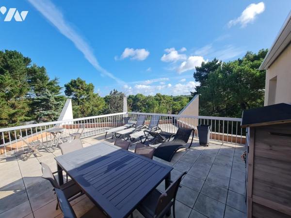 Quartier Gardin/AquaBaule - 300 m de la plage  -  84 m² hab. avec 50 m² de terrasses