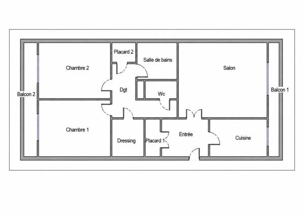 Appartement à vendre 3 pièces 70 m² Courbevoie
