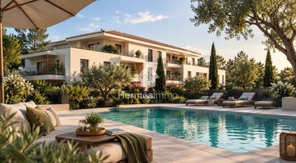 Appartement 2 pièces avec piscine à Roquefort-la-Bédoule