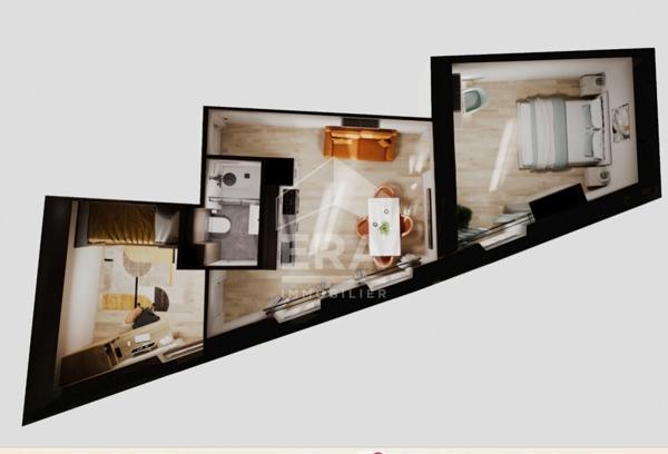 Appartement T3 à créer entièrement  42 m² sur Château Arnoux idéal investisseur