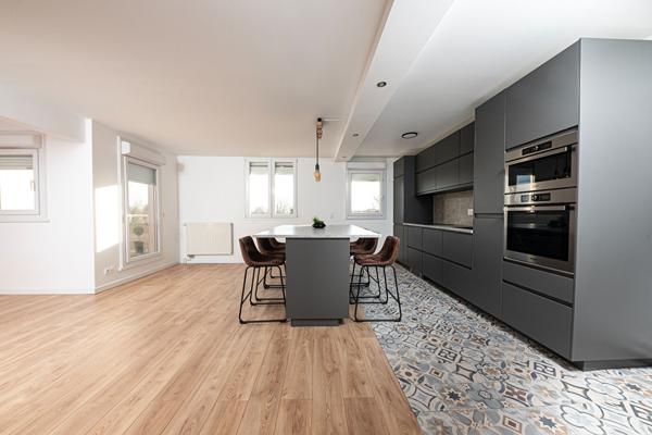 Duplex de 114m² utiles en dernier étage