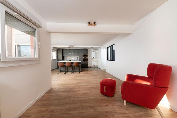 Duplex de 114m² utiles en dernier étage