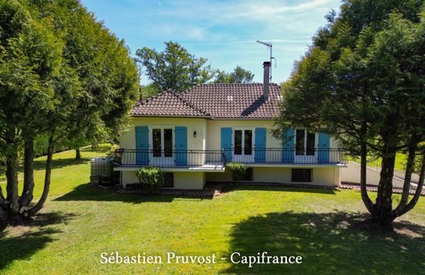 Maison plain-pied rénové à vendre 4 pièces SAINT PARDOUX LA RIVIERE (24), 4P, deux chambres et studio, garage, lieu paisible.