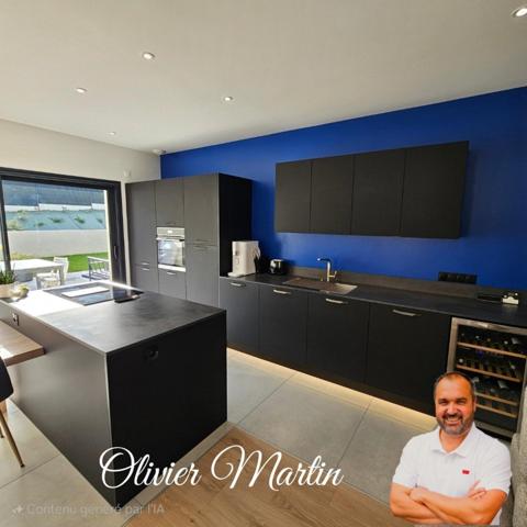 Pavillon de plain-pied – 6 pièces – 114 m² – terrain 433 m² – normes RE2020 construction récente.