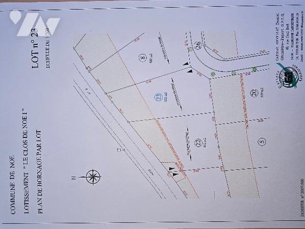 Terrain à bâtir à NOE (89320) 852 m² (lot n°23)