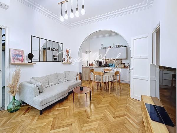 Nice Libération, 3 pièces rénové de 68m2 en rez de jardin