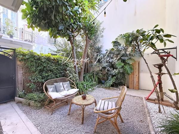 Nice Libération, 3 pièces rénové de 68m2 en rez de jardin