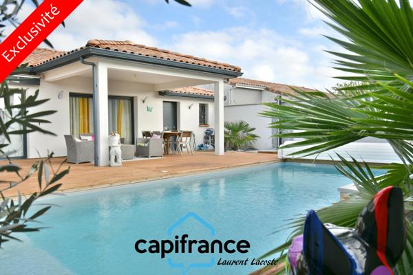 Maison à vendre 6 pièces - DPE A - plain pied - piscine - garage - jardin