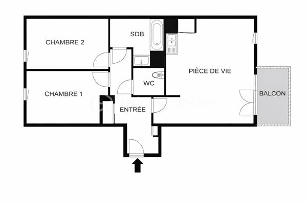 Appartement de 64,72 m²