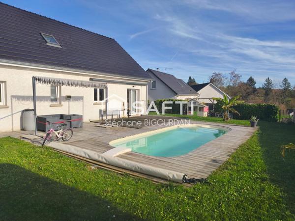 Maison 2016 Rioz, 137m², 4ch, mezza, 6 ares, piscine
