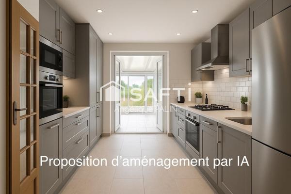 Maison lumineuse et fonctionnelle