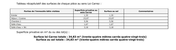 Appartement 2 pièces - 35 m² Exclusivité efficity