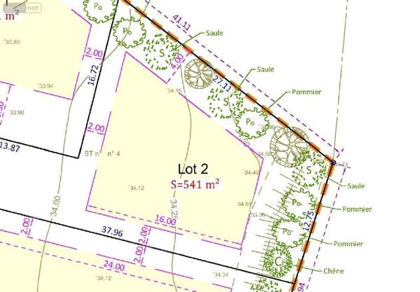 Terrain à Batir à vendre à Bruz en Ille-et-Vilaine (35170), ref : 138/2234