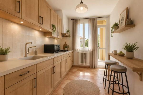 T4 traversant quartier PASTEUR, 75,83 m² / Loggia fermée / Balcon / Parking collectif