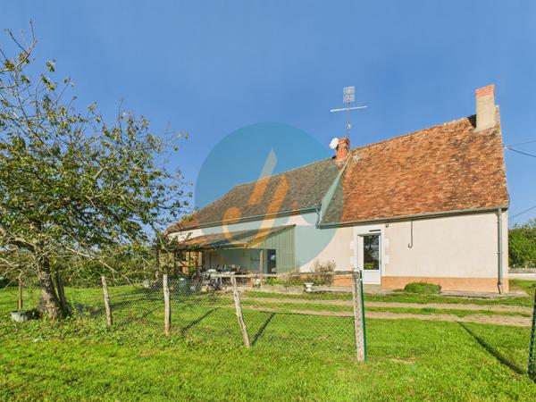 Jailly (58330) Charmante longère plain-pied, 3 chambres avec dépendances et terrain