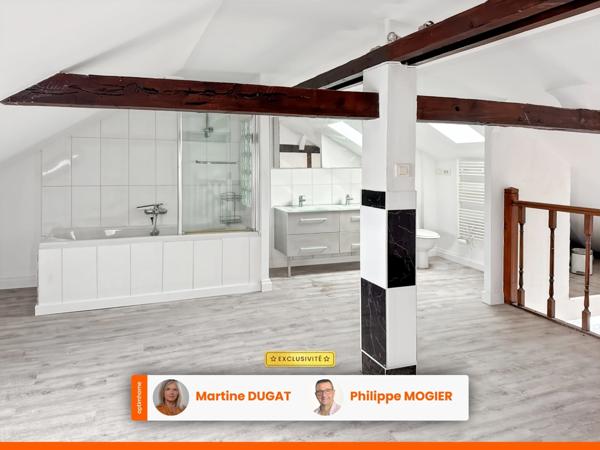 Appartement duplex, 2 pièces, à deux pas du marché couvert
