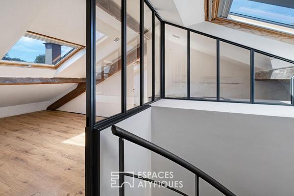 Un appartement comme une maison de ville avec son jardin et son garage