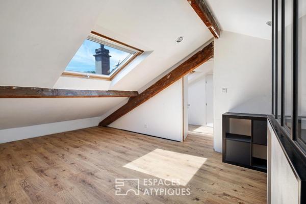 Un appartement comme une maison de ville avec son jardin et son garage
